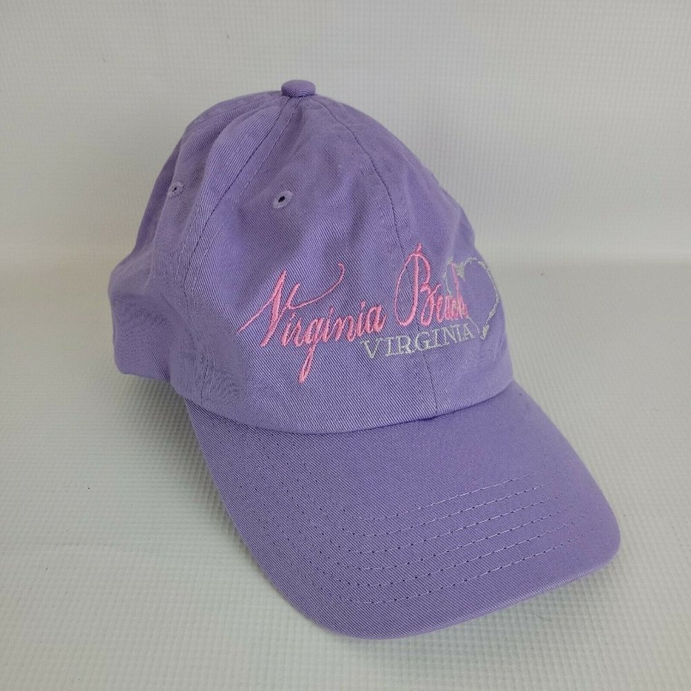 Virginia Beach Hat Adjustable Purple Baseball Cap H008
